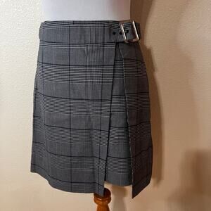 Club Monaco Kearuh Plaid Schoolgirl Belted Skirt 4